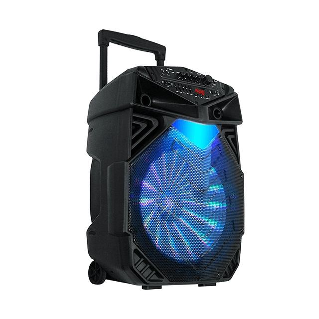Altavoz recargable Bluetooth de gran potencia de 18 pulgadas con luces intermitentes RGB 