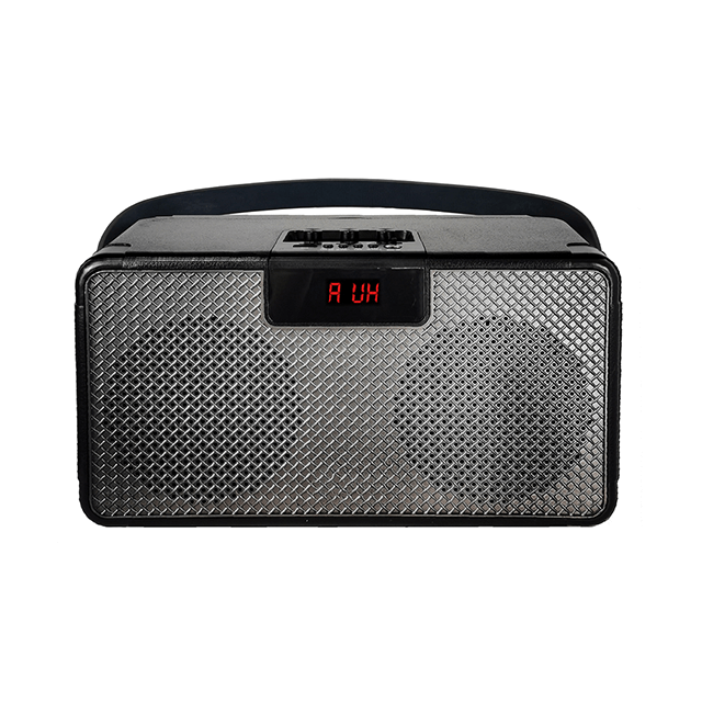 Altavoz recargable Bluetooth portátil doble de 4 pulgadas con cinturón fácil de llevar