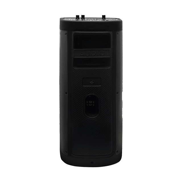 Altavoz recargable Bluetooth dual de 6 pulgadas con luz de movimiento líquido RGB