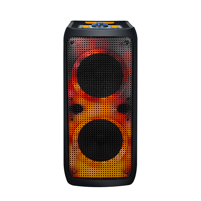 Altavoz recargable Bluetooth de ventas calientes de 6 pulgadas con luz de llama de fiesta