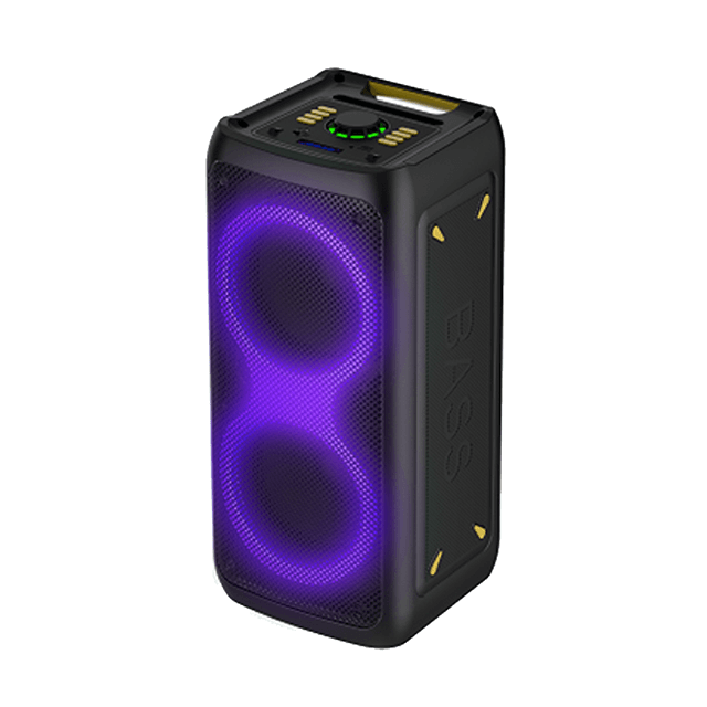 Altavoz recargable Bluetooth de ventas calientes de 6 pulgadas con luz de anillo de fiesta