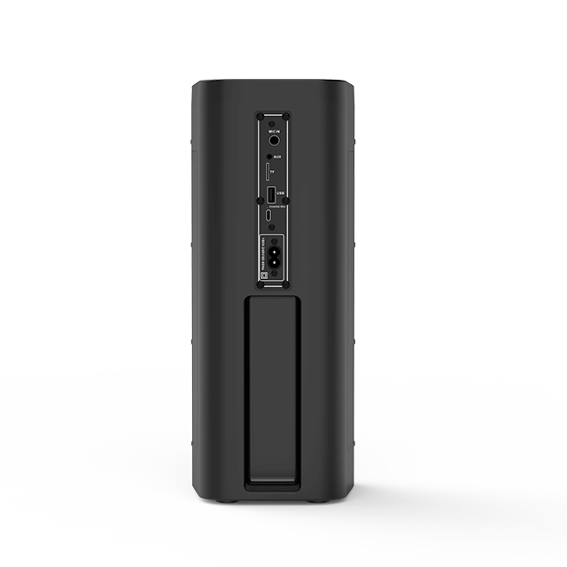 Nuevo altavoz recargable portátil Bluetooth dual de 4 pulgadas con luces de anillo RGB 