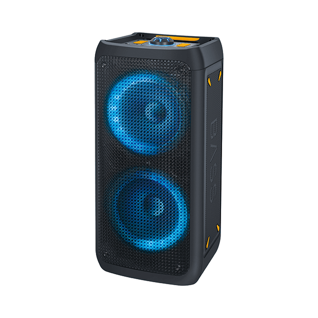 Altavoz recargable Bluetooth de ventas calientes de 6 pulgadas con luz de anillo RGB