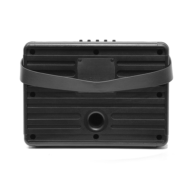 Altavoz recargable Bluetooth portátil dual de 5 pulgadas con luces de anillo coloridas