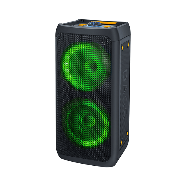 Altavoz recargable Bluetooth de ventas calientes de 6 pulgadas con luz de anillo RGB