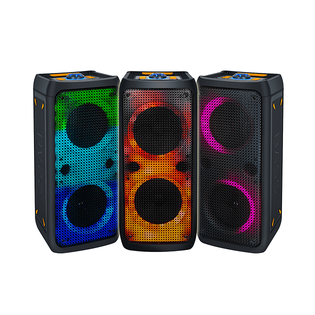 Altavoz recargable Bluetooth de ventas calientes de 6 pulgadas con luz de llama de fiesta
