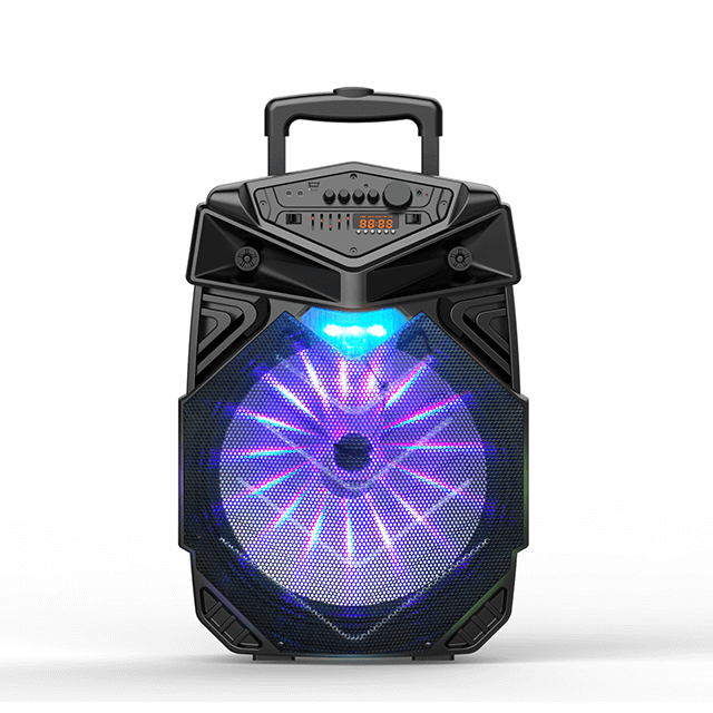 Altavoz recargable Bluetooth de gran potencia de 18 pulgadas con luces intermitentes RGB 