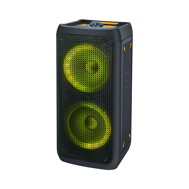 Altavoz recargable Bluetooth de ventas calientes de 6 pulgadas con luz de anillo RGB