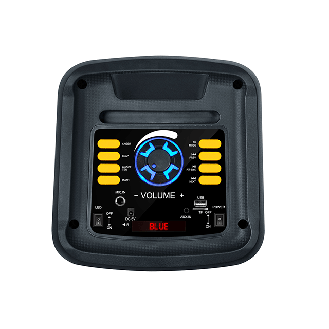 Altavoz recargable Bluetooth de ventas calientes de 6 pulgadas con luz de llama de fiesta