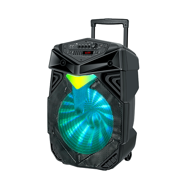 Altavoz recargable Bluetooth de gran potencia de 18 pulgadas con luces intermitentes RGB 