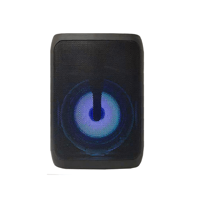 Altavoz portátil recargable Bluetooth de 4' con luces anulares RGB